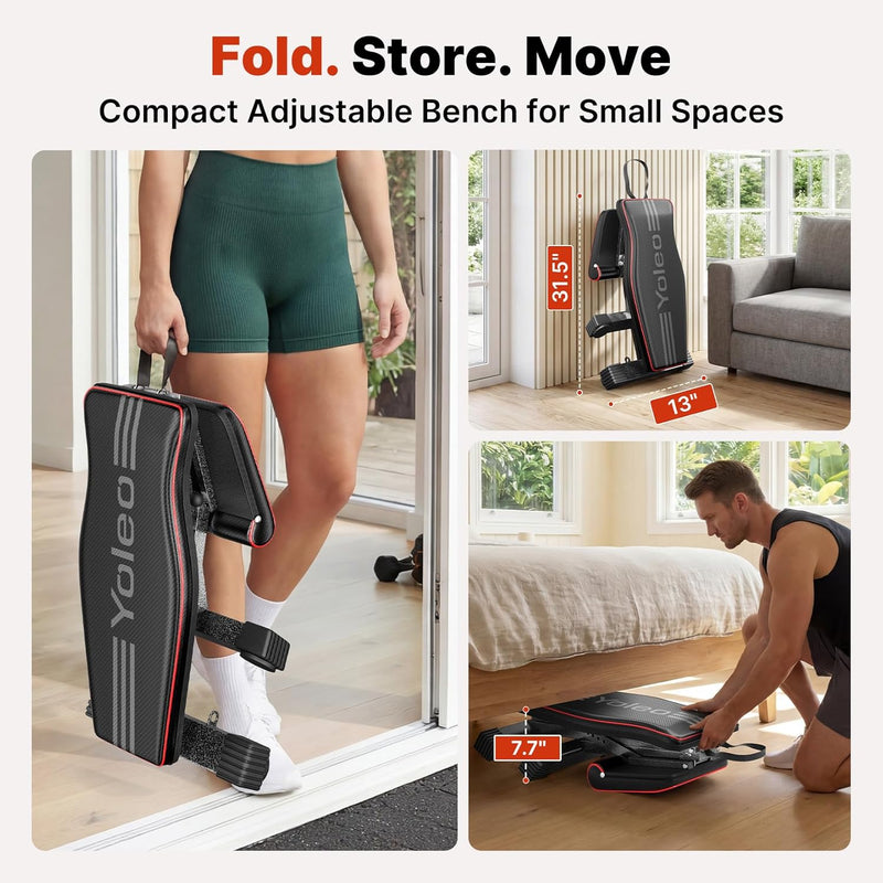 Adjustable Weight Bench for Home Gym Eniso-Certified 375KG