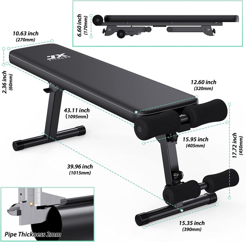 Adjustable Weight Bench Home Gym Lifting Sit Up