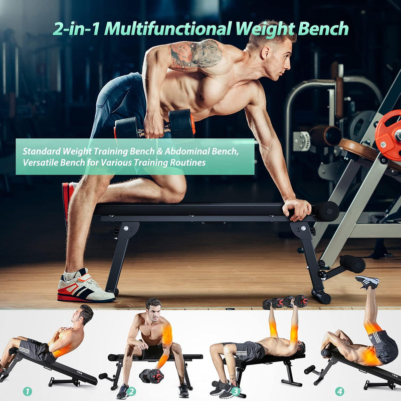 Adjustable Weight Bench Home Gym Lifting Sit Up