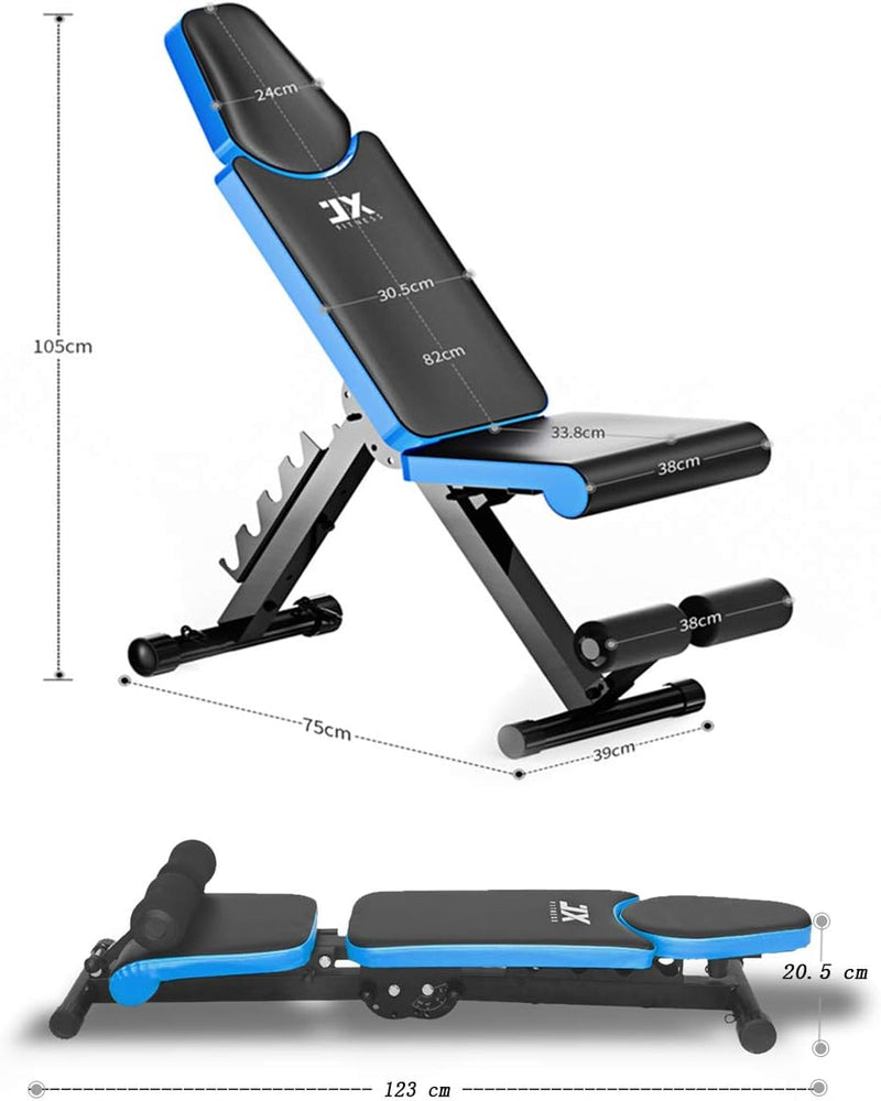 Adjustable Weight Bench Home Training Gym Lifting Sit