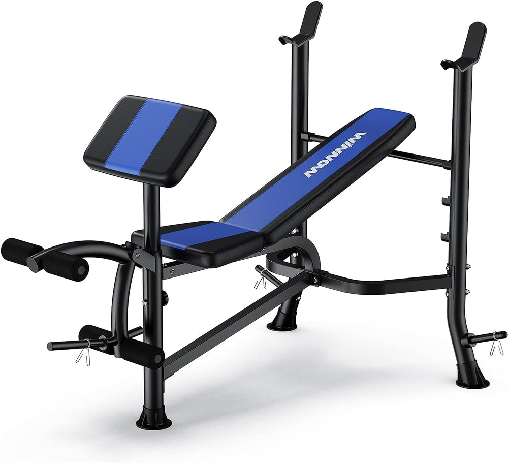 Adjustable Weight Bench with Leg Extension and Preacher