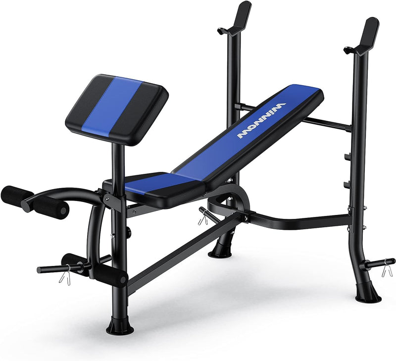 Adjustable Weight Bench with Leg Extension and Preacher