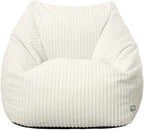 Rucomfy Adult Large Armchair Beanbag Soft Corduroy Slate