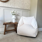 Rucomfy Adult Large Armchair Beanbag Soft Corduroy Slate