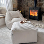 Rucomfy Adult Large Armchair Beanbag Soft Corduroy Slate