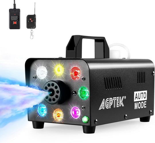 Agptek Fog Machine Smoke 500W with Wireless Remote