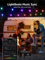Ai Festoon Lights Outdoor 15m RGB+ic Warm Waterproof