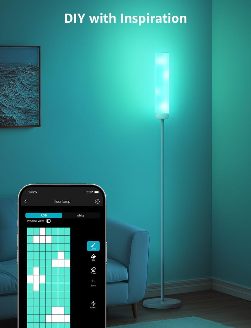Ai Smart Floor Lamp 1000lm RGB+ic Warm LED