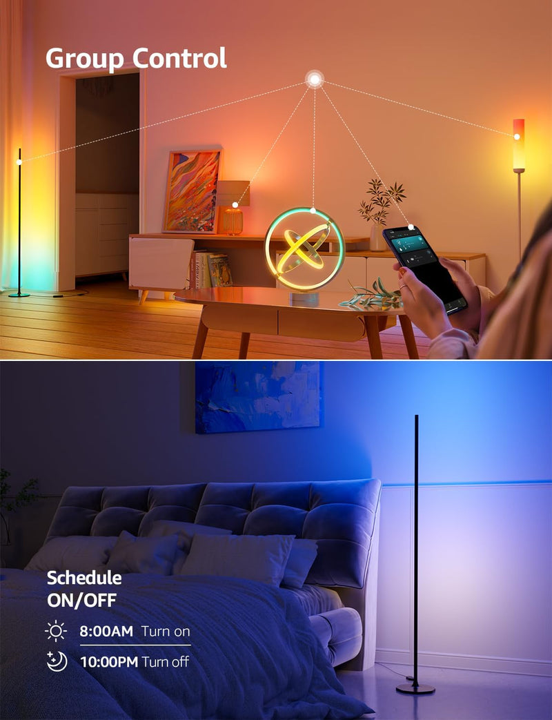 Ai Smart Floor Lamp 1000lm RGB+ic Warm LED