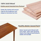 Wood Writing Desk with Drawer and Hanging Rod