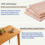 Wood Writing Desk with Drawer and Hanging Rod