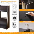 Wooden Extendable Shelf Bookcase Bookshelf Storage with 6