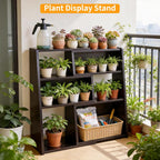Wooden Extendable Shelf Bookcase Bookshelf Storage with 6