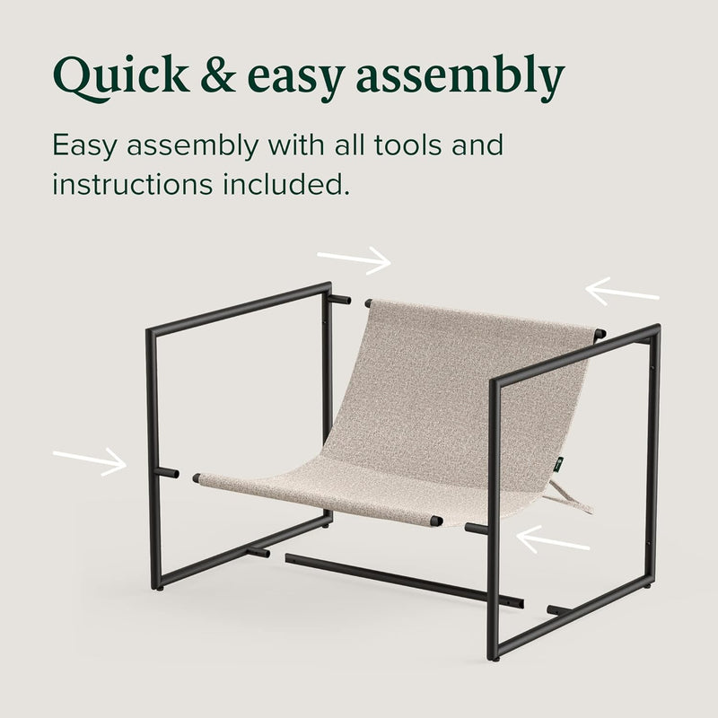 Aidan Sling Accent Armchair Oatmeal