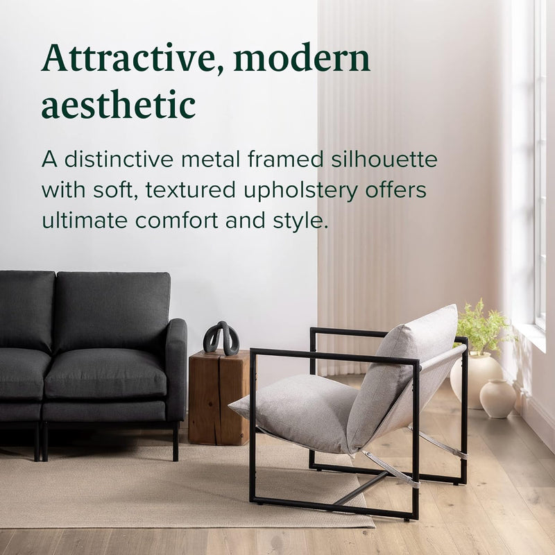 Aidan Sling Accent Armchair Oatmeal