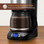 Aigostar Filter Coffee Maker with 40-Min Keep Warm