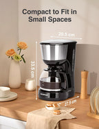 Aigostar Filter Coffee Maker with 40-Min Keep Warm