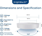Aigostar LED Ceiling Light 18W Daylight Lights 6500K