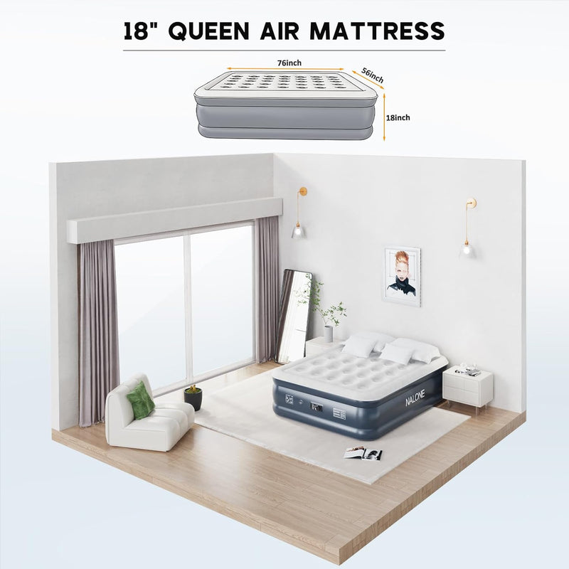 Air Bed Inflatable Mattress with Built in Pump