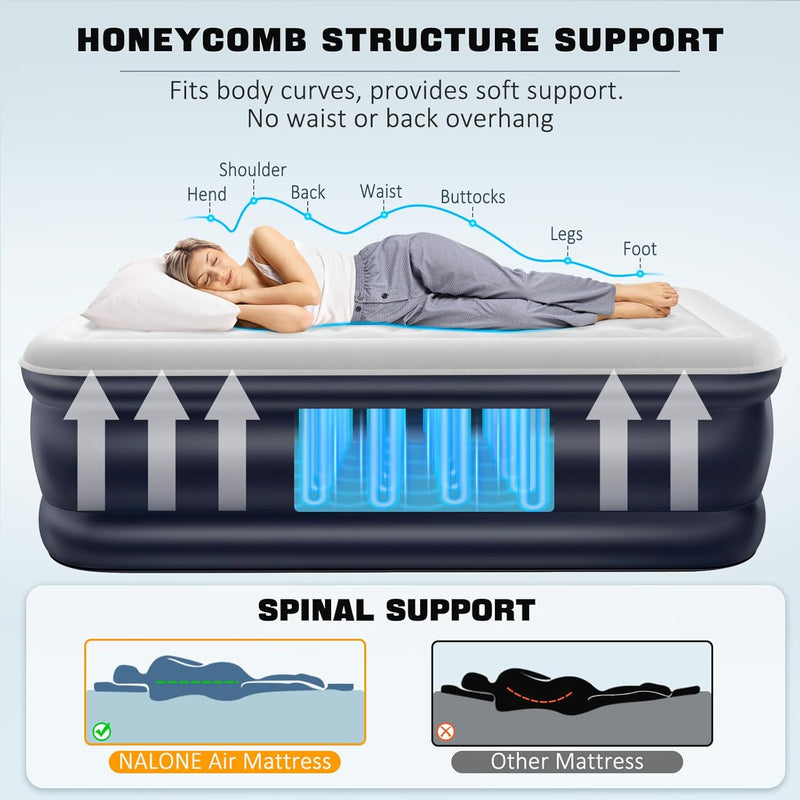 Air Bed Inflatable Mattress with Built in Pump