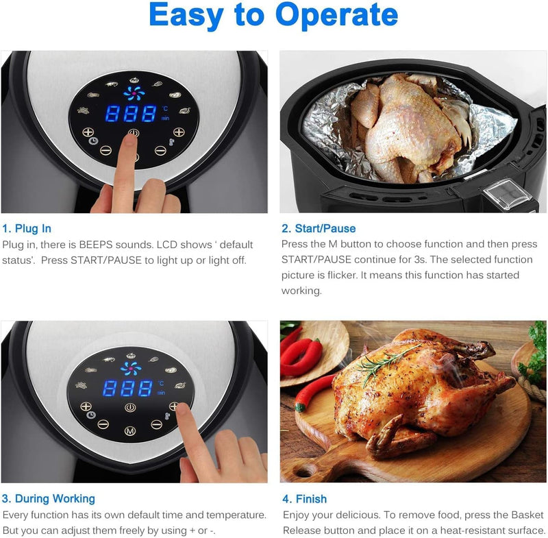 Air Fryer 5.5L Oil Free Fryers Oven
