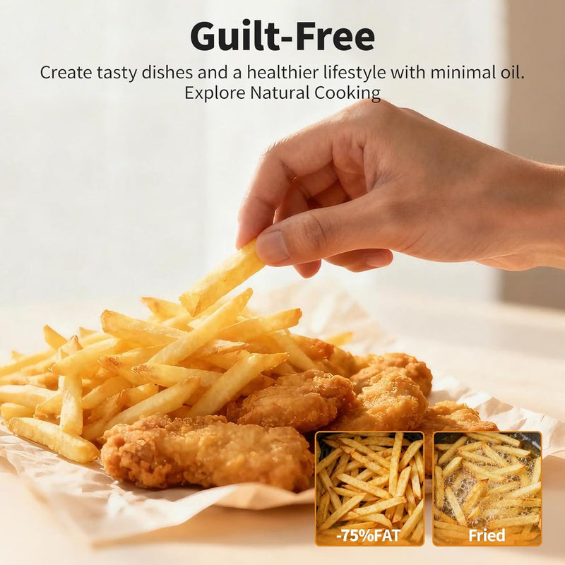 Air Fryer 6L 8 Cooking Options Visual Window