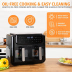 20L Air Fryer Oven with Dual French Glass
