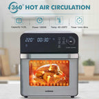 14.5L Digital Air Fryer 8-In-1 Countertop Convection Oven