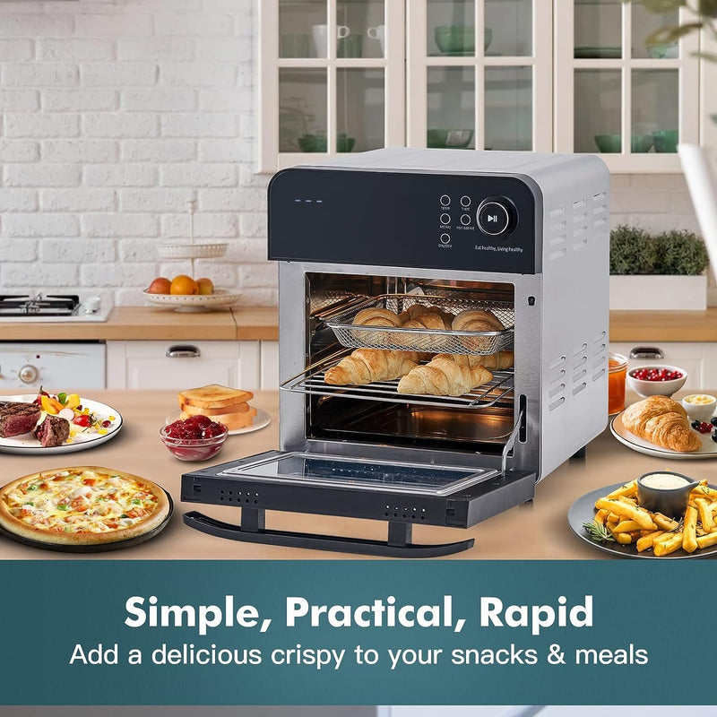 14.5L Digital Air Fryer 8-In-1 Countertop Convection Oven
