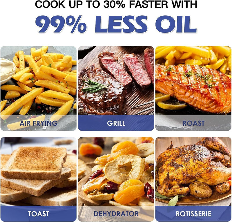 14.5L Digital Air Fryer 8-In-1 Countertop Convection Oven