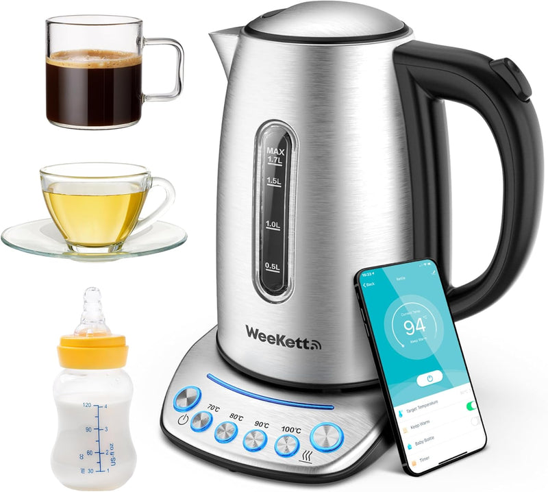 Alexa Smart Kettle Temperature Control 1.7L Stainless Steel