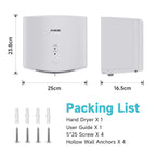 Alke Air Wiper Compact Hand Dryer for Bathrooms