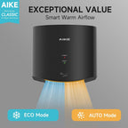 Alke Air Wiper Compact Hand Dryer for Bathrooms