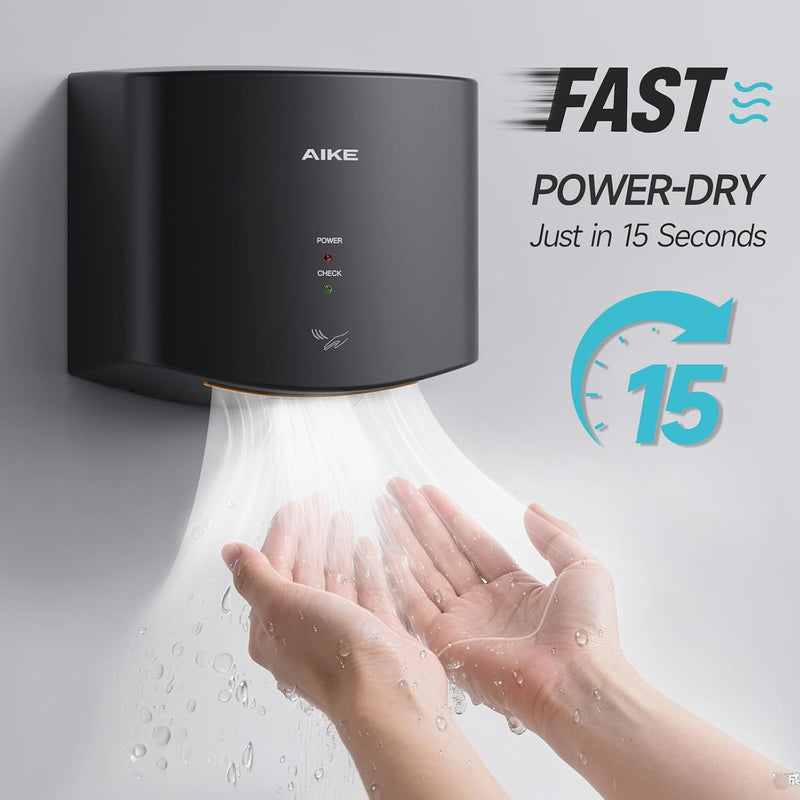 Alke Air Wiper Compact Hand Dryer for Bathrooms