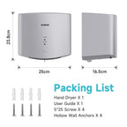 Alke Air Wiper Compact Hand Dryer for Bathrooms