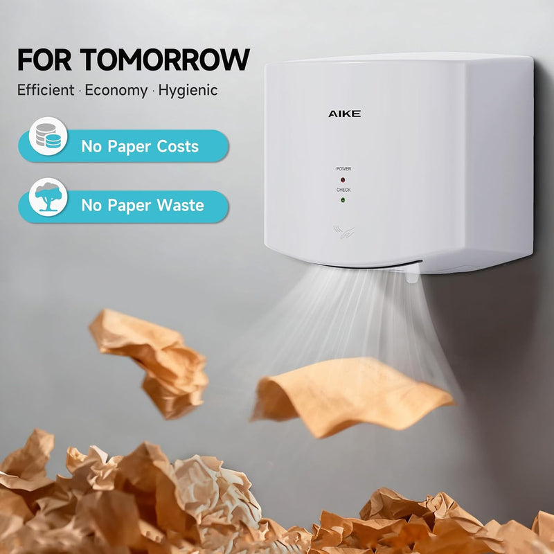 Alke Air Wiper Compact Hand Dryer for Bathrooms