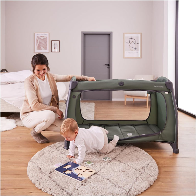 All-In-One Travel Cot Newborn Set Play N Relax