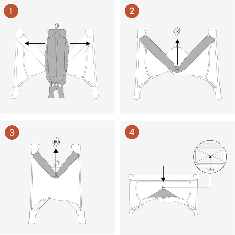 All-In-One Travel Cot Newborn Set Play N Relax