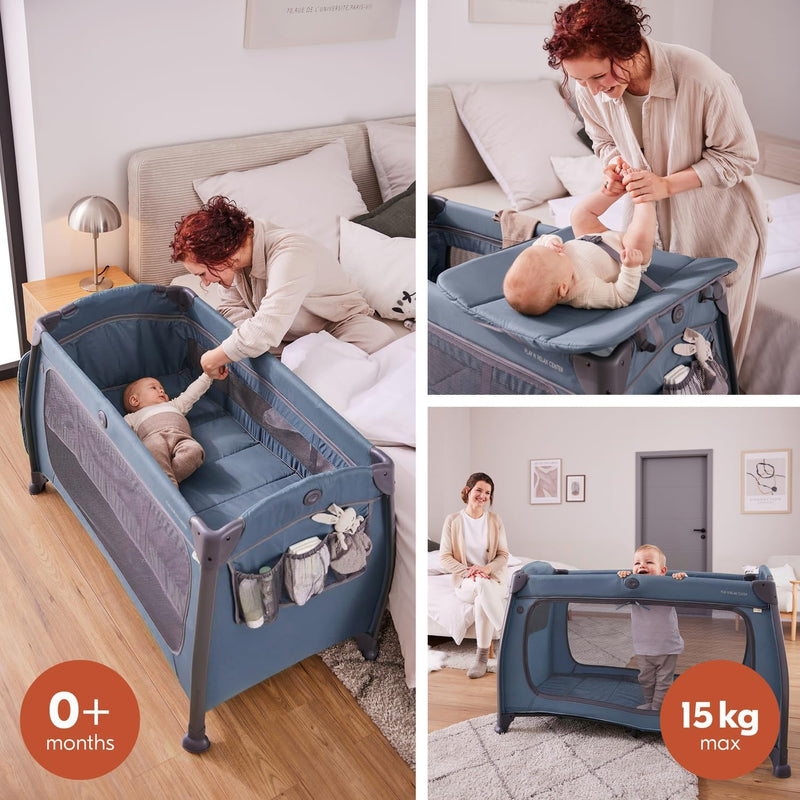 All-In-One Travel Cot Newborn Set Play N Relax