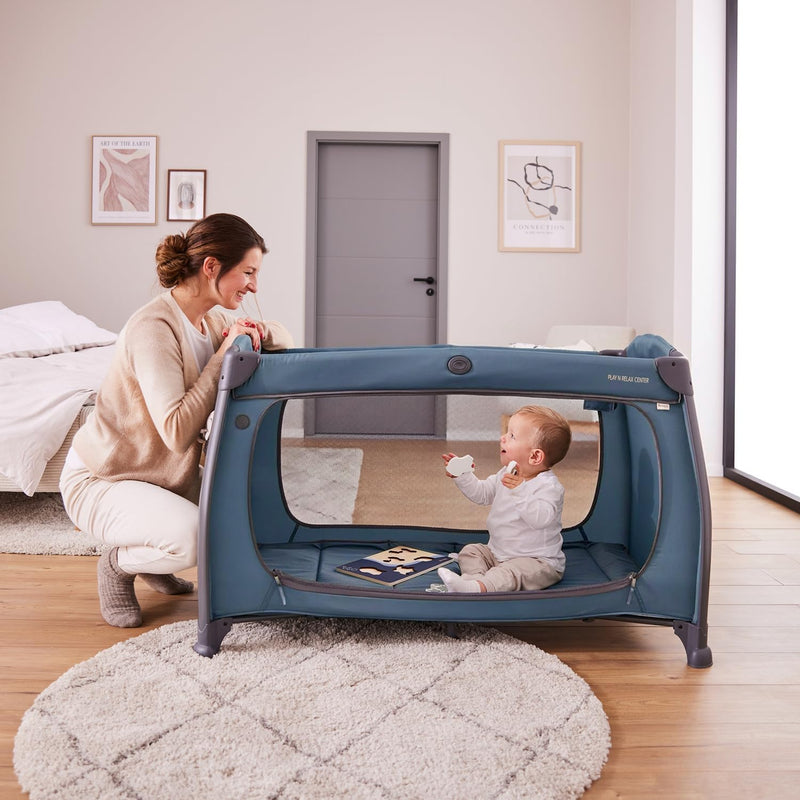 All-In-One Travel Cot Newborn Set Play N Relax
