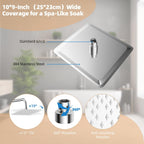 All Metal Rainfall Shower Set 4 Modes Handheld