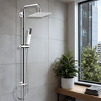 All Metal Rainfall Shower Set 4 Modes Handheld