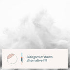 All-Season Down Alternative Quilted Comforter Corner Duvet Tabs