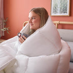 All-Season Down Alternative Quilted Comforter Corner Duvet Tabs