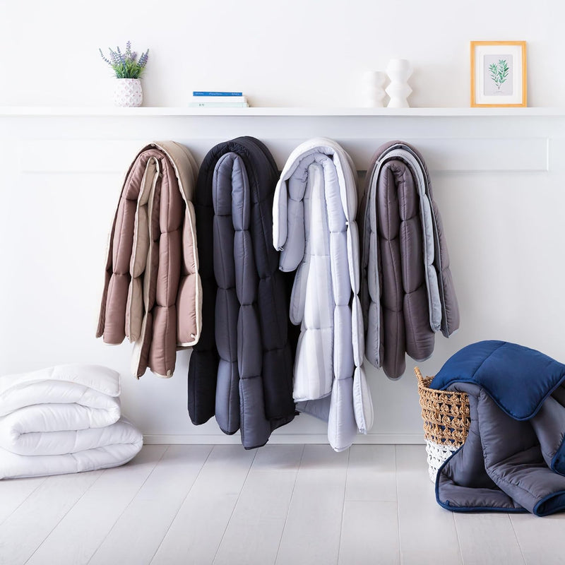 All-Season Down Alternative Quilted Comforter Corner Duvet Tabs