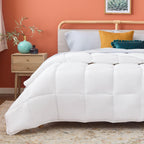 All-Season Down Alternative Quilted Comforter Corner Duvet Tabs