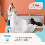 All-Season Down Alternative Quilted Comforter Corner Duvet Tabs