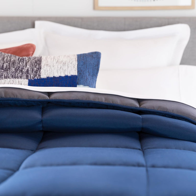 All-Season Down Alternative Quilted Comforter Corner Duvet Tabs