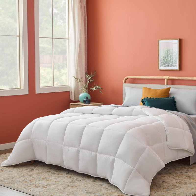 All-Season Down Alternative Quilted Comforter Corner Duvet Tabs