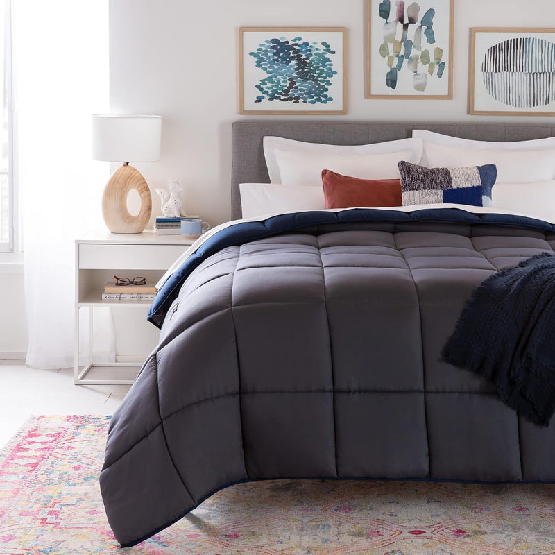 All-Season Down Alternative Quilted Comforter Corner Duvet Tabs